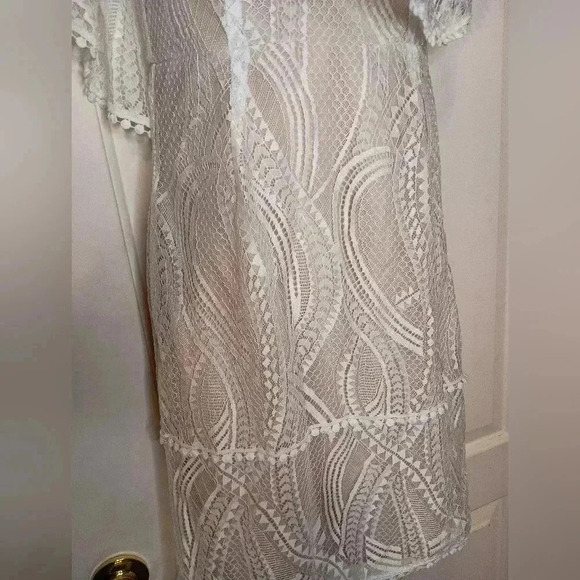 Lulu's Whispering Lace elegant Dreams maxi dress (#840) - Picture 7 of 10